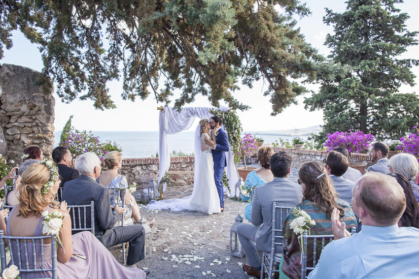 wedding at Castillo Santa Catallina Malaga