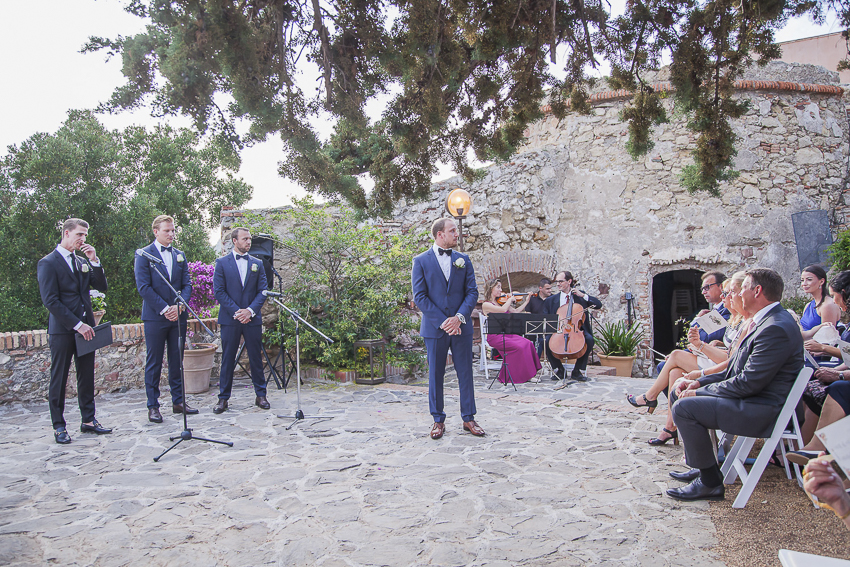 wedding at Castillo Santa Catalina 