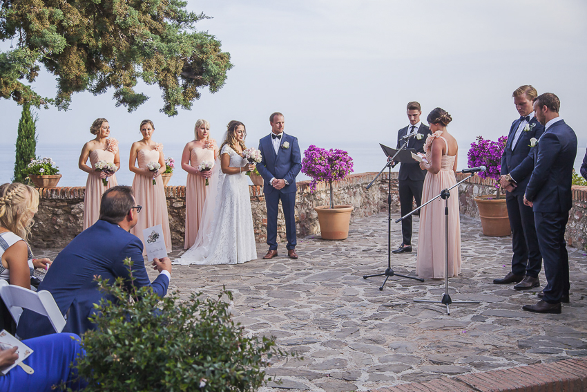 wedding at Castillo Santa Catalina 