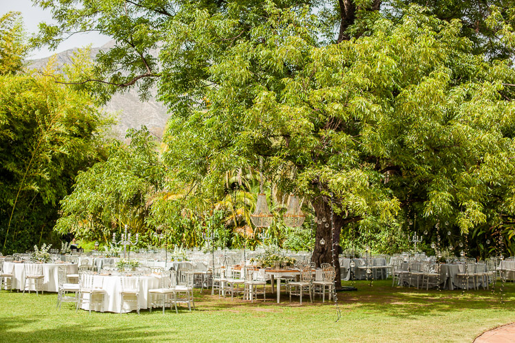 wedding reception at Finca la Concepcion