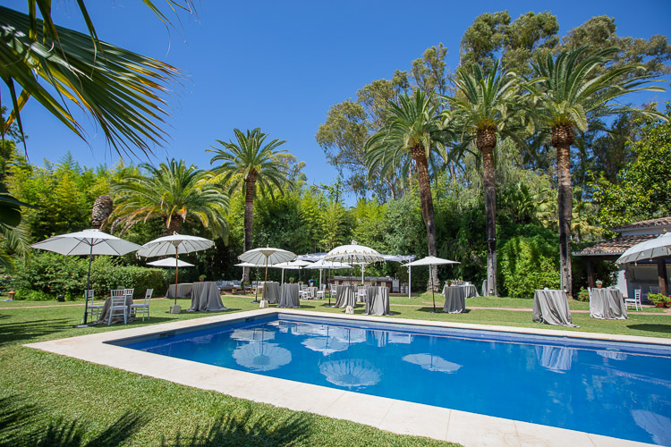 Pool area Finca la Concepcion Marbella