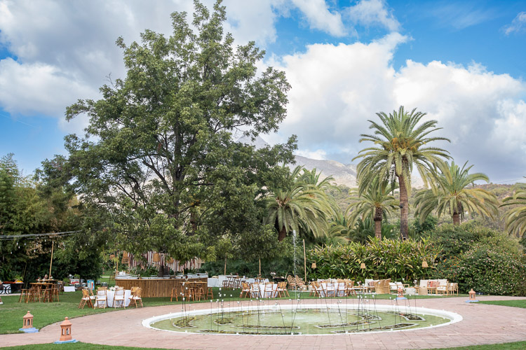 wedding reception at Finca la Concepcion