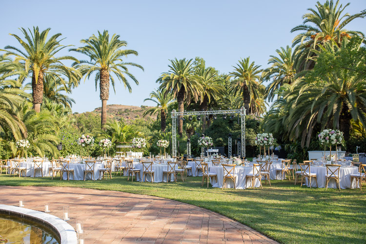 Finca la Concepcion Marbella wedding reception 