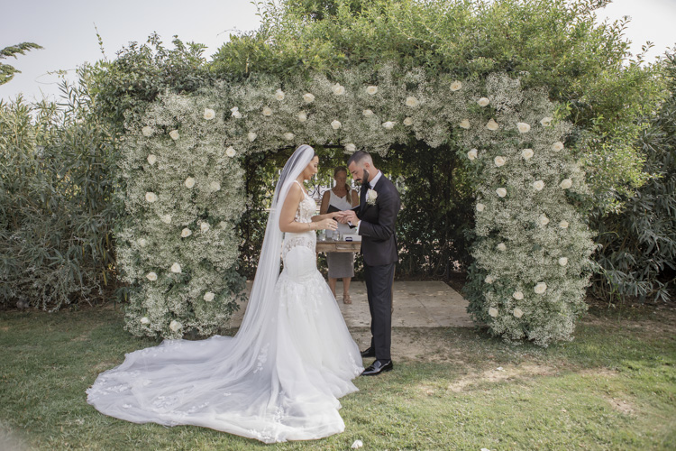 outdoor ceremony Finca Monasterio