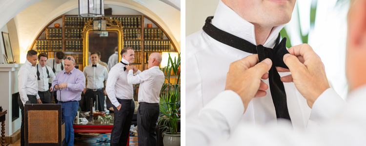 groom getting ready fain viejo