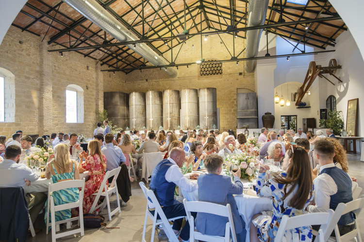 indoor dinner wedding hacienda fain viejo